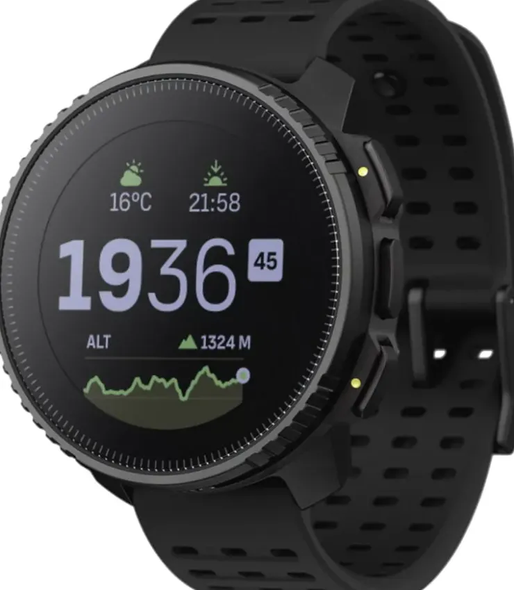 Wearable Tech-Suunto Solar Vertical Sports Watch - All Black-Stainless Steel