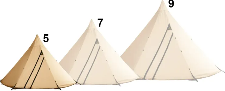 Tipi'S & Bell Tents-Tentipi Onyx 5 CP