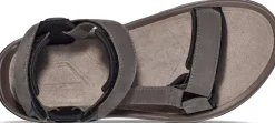Hiking Shoes & Boots|Sandals-Teva Mens Terra Fi 5 Universal Leather Sandals - Dark Gull Grey