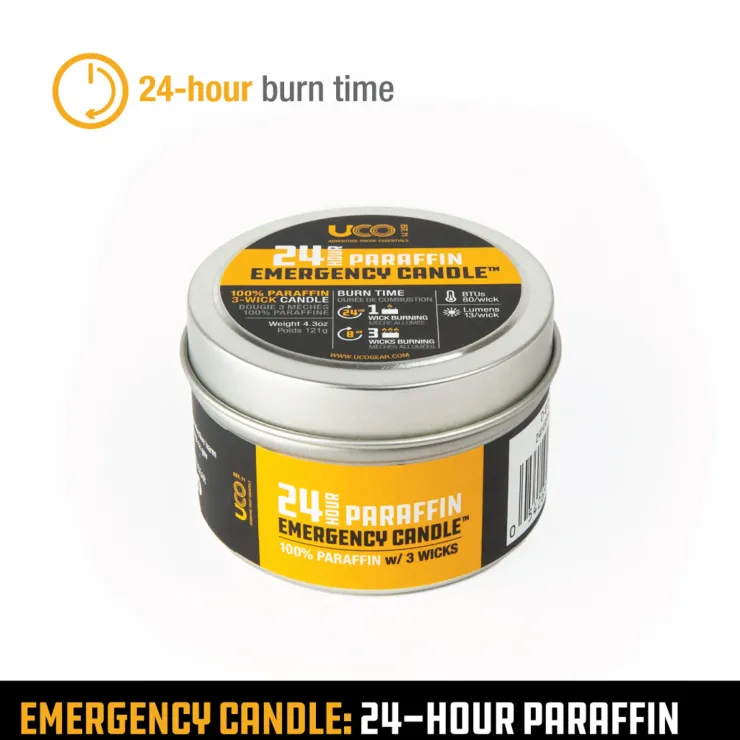 Lights & Lanterns|Lighting-UCO Emergency Candle Lantern Paraffin - 24 Hour