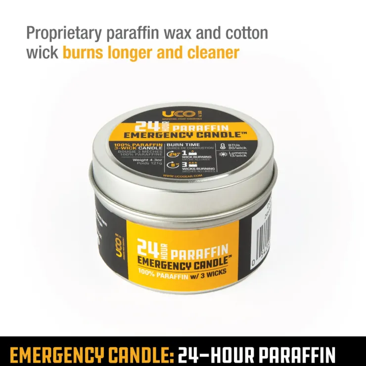 Lights & Lanterns|Lighting-UCO Emergency Candle Lantern Paraffin - 24 Hour