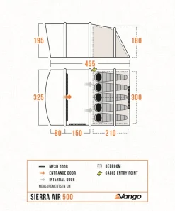 Inflatable Tents|Family & Leisure Tents-Vango Sierra Air 500 Tent