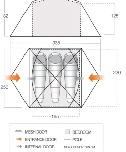Backpacking & Lightweight Tents-Vango Tryfan 300 Tent