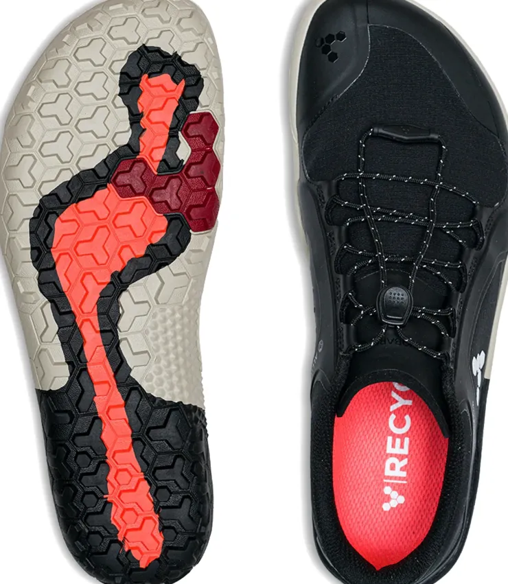 Hiking Shoes & Boots|Walking Shoes-Vivobarefoot Mens Primus Trail III All Weather FG Shoes - Obsidian