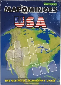 Games|Travel Accessories-Wildcard Games Mapominoes - The Ultimate Geography Game - USA