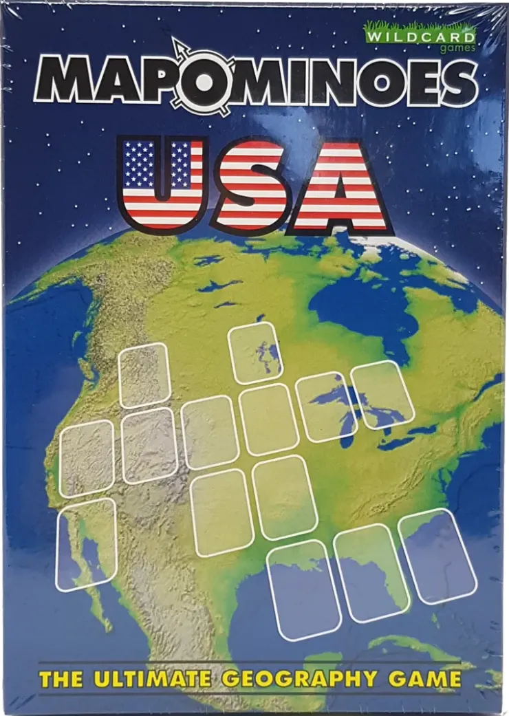 Games|Travel Accessories-Wildcard Games Mapominoes - The Ultimate Geography Game - USA