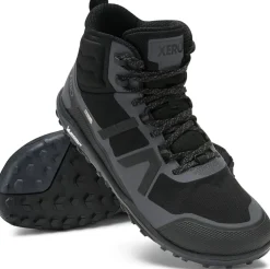 Hiking Shoes & Boots|Mid Height Boots-Xero Shoes Mens Scrambler Mid II WP Boot - Black-Asphalt