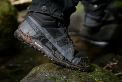 Hiking Shoes & Boots|Mid Height Boots-Xero Shoes Mens Scrambler Mid II WP Boot - Black-Asphalt