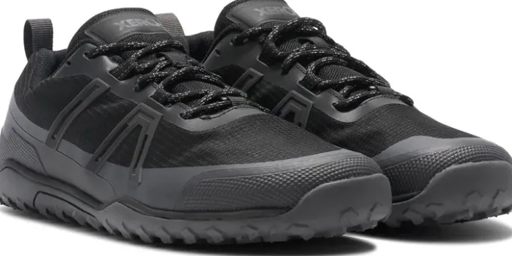Hiking Shoes & Boots|Walking Shoes-Xero Shoes Mens Scrambler Trail Low WP Shoe - Black-Asphalt