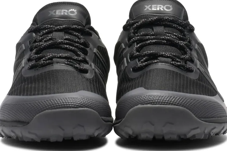 Hiking Shoes & Boots|Walking Shoes-Xero Shoes Mens Scrambler Trail Low WP Shoe - Black-Asphalt