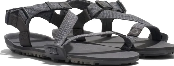 Hiking Shoes & Boots|Sandals-Xero Shoes Mens Z-Trail EV Sandals - Steel Gray-Asphalt