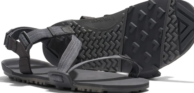 Hiking Shoes & Boots|Sandals-Xero Shoes Mens Z-Trail EV Sandals - Steel Gray-Asphalt