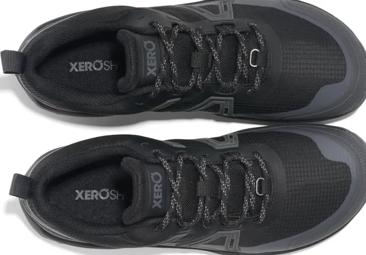 Hiking Shoes & Boots|Walking Shoes-Xero Shoes Womens Scrambler Trail Low WP Shoe - Black-Asphalt