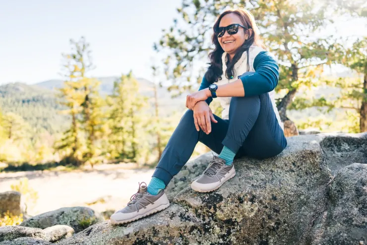 Hiking Shoes & Boots|Walking Shoes-Xero Shoes Womens Scrambler Trail Low WP Shoe - Black-Asphalt