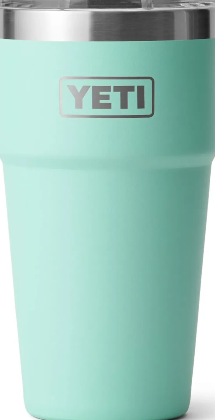 Coffee Mugs & Flasks-Yeti Rambler 20oz Stackable Cup - Seafoam