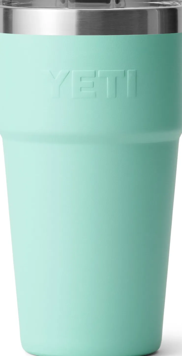 Coffee Mugs & Flasks-Yeti Rambler 20oz Stackable Cup - Seafoam