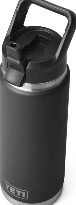 Coffee Mugs & Flasks-Yeti Rambler 26oz Straw Bottle - Black