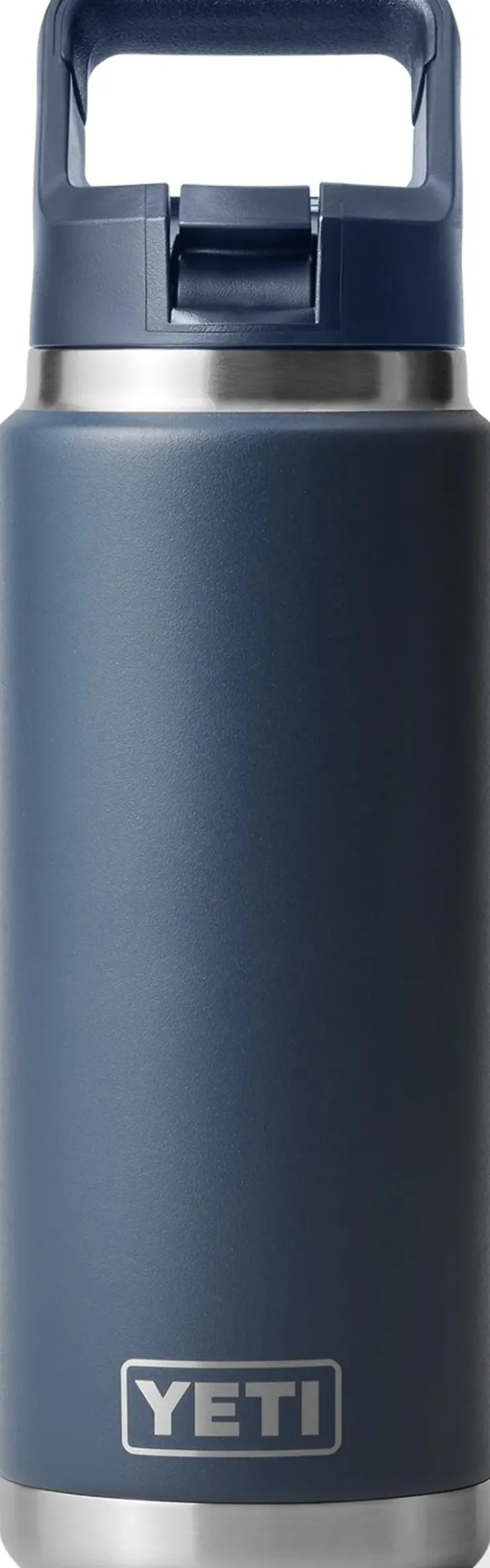 Coffee Mugs & Flasks-Yeti Rambler 26oz Straw Bottle - Navy