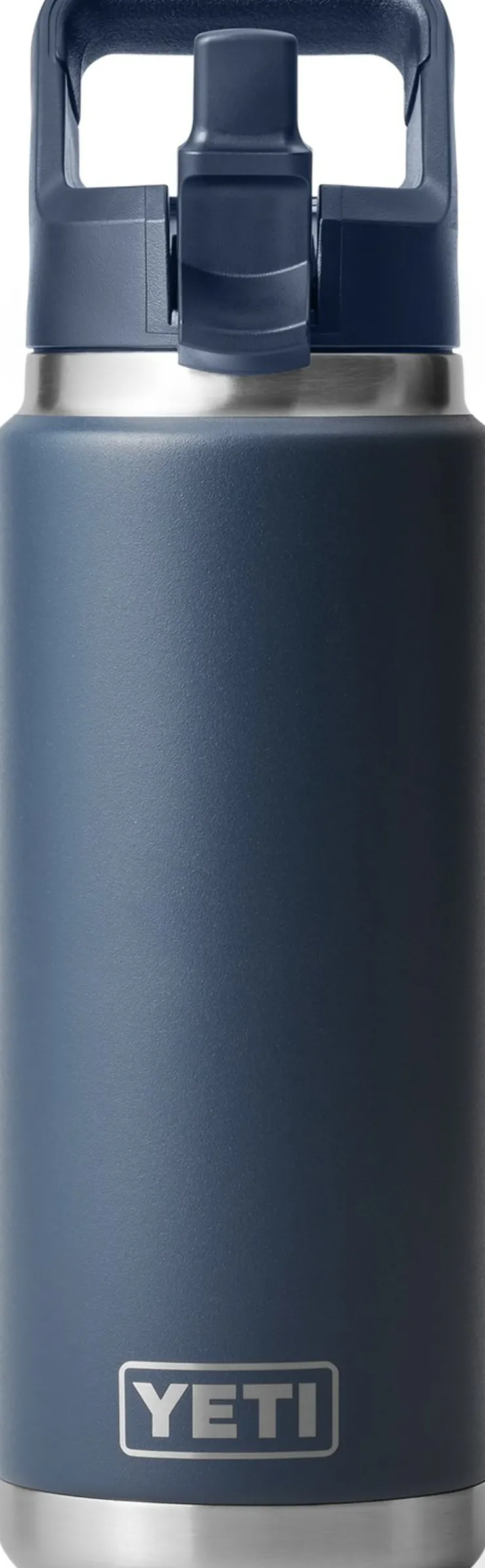 Coffee Mugs & Flasks-Yeti Rambler 26oz Straw Bottle - Navy