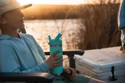 Coffee Mugs & Flasks-Yeti Rambler 26oz Straw Bottle - Seafoam