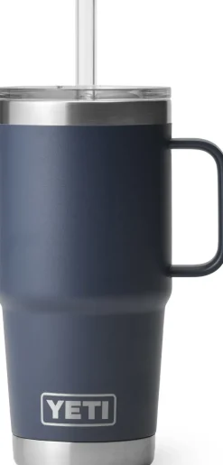 Coffee Mugs & Flasks-Yeti Rambler 25oz Straw Mug - Navy