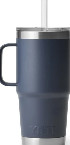 Coffee Mugs & Flasks-Yeti Rambler 25oz Straw Mug - Navy