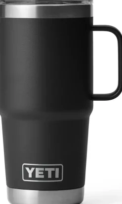 Coffee Mugs & Flasks-Yeti Rambler 20oz Travel Mug - Black