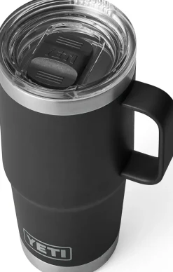 Coffee Mugs & Flasks-Yeti Rambler 20oz Travel Mug - Black