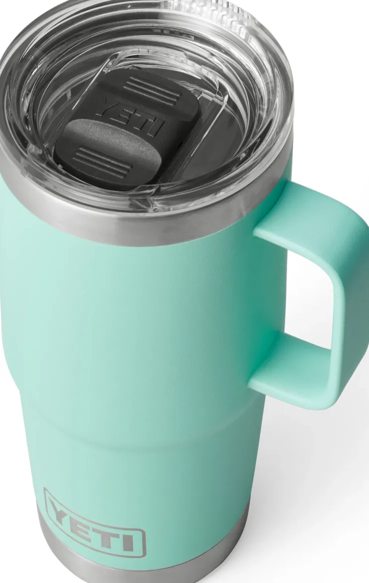 Coffee Mugs & Flasks-Yeti Rambler 20oz Travel Mug - Seafoam