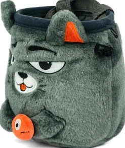 Chalk & Chalkbags-YY Vertical Chalk Bag - Grey Cat