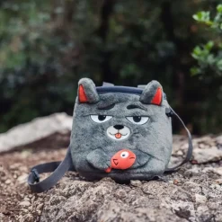 Chalk & Chalkbags-YY Vertical Chalk Bag - Grey Cat